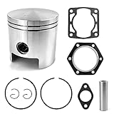 72mm Standard Piston Ring & Gasket For EZGO 2 Cycle Gas Golf Cart 1976-1988 14997-G1 14554-G1