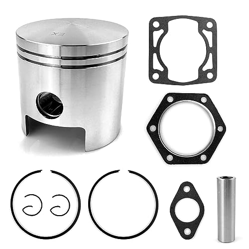 72mm Standard Piston Ring & Gasket For EZGO 2 Cycle Gas Golf Cart 1976-1988 14997-G1 14554-G1