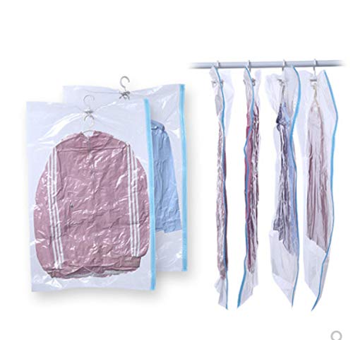 Bolsa de vacío para colgar ropa solucionando la falta de espacio en armarios