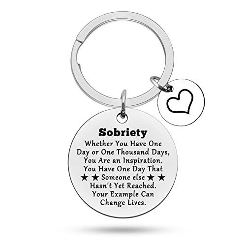 Recovery Gifts for Women Men Sobriety Gifts Sobriety Sympathy Keychain