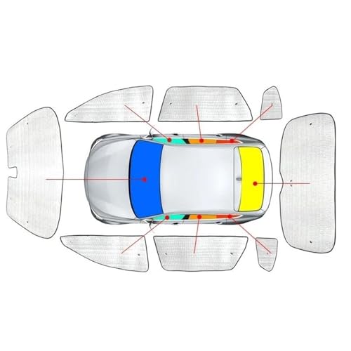 ZWZWZW(良い) 車用フロントガラスサンシェードUVカットカバー に適合するスバル に適合するフォレスター SJ SK 2013-2025 サイドウィンドウカーテン サンシェード バイザーマット(銀,1セット)