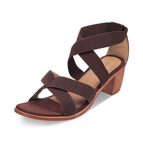 Image of SOLE HEAD Brown Heels Women Sandal