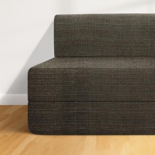 Image of CELLBELL Comfy Sofa Cum Bed 6x6 Feet | Foldable Dual Use Couch Bed with Soft Cushions & Sturdy Frame | Space Saving Modern Design for Living Room, Bedroom & Guest Use (Grey)
