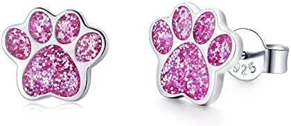 Girls Earrings 925 Sterling Silver Unicorn Hamster Dog Stud Earrings Animal Jewellery Gifts Jewelry for Women Daughter Teens