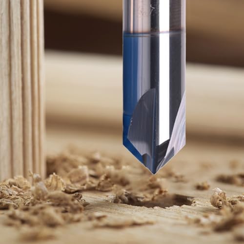 Image of NZ 4 Flute 3 /8 inch Carbide Double Chamfer Mill with AlTiN Coated | 90Chamfer Angle, Milling Cutter HRC45 for Machining Quenched steel, stainless steel, titanium alloy, alloy steel