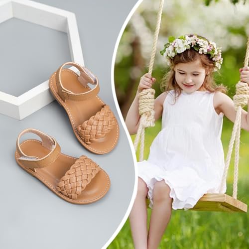 Toddler Girls Sandals Summer Flats Dress Shoes for Baby Little Kids Girl2