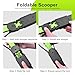 Droglphy 23.6‘’ Pooper Scooper, Foldable Pooper Scooper for Large Medium Small Dogs, Poop Pick Up Tool for Yard, Lawns, Grass(Green)