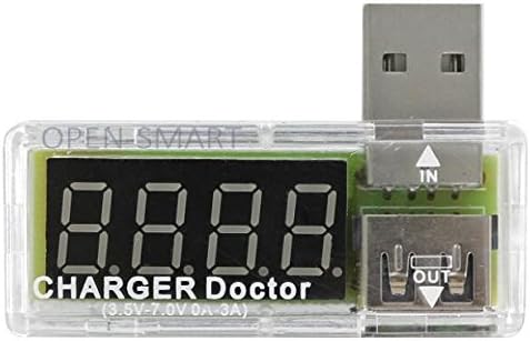 10pcs lot USB Charger Mobile Power Detector Battery Tester Voltage Current Meter White