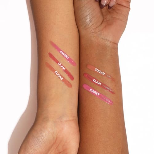 Image of Relove by Revolution Baby Gloss Lip Gloss- Sweet | High-Shine Hydrating Lip Gloss with Vitamin E | Non-Sticky Lightweight Sheer Lip Tint for Juicy Glossy Lips | Everyday Wear | 2.2ml (Pack of 2)