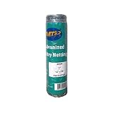 MTB 20GA Galvanized Hexagonal Poultry Netting Chicken Wire 12 inches x 25 feet x 1 inch Mesh