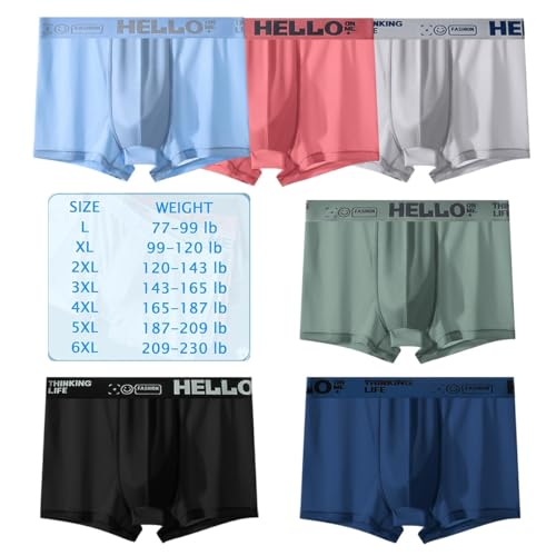 Hello Ice Underwear for Men, Cooling Touch No-Show, Breathable Trunks Low Rise Boxer Briefs for Mens3