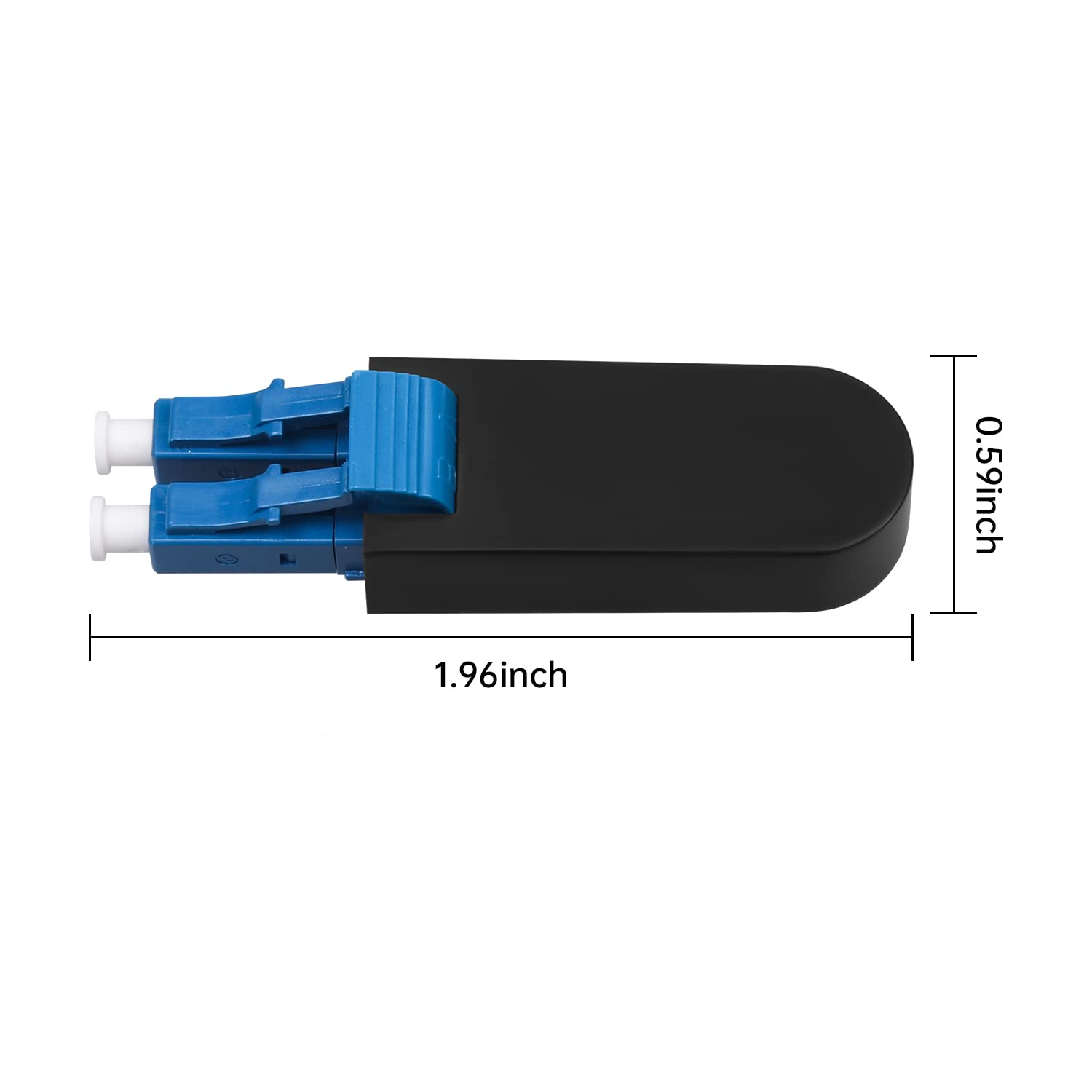 10 Pack LC/UPC Fiber Optic Loopback Adapter 9/125 Singlemode Optical Cable Test Adapter Connector for Testing Applications