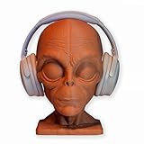 Alienkopf Kopfhöreständer, Kopfhörerhalter, Gaming Zubehör, Tisch Dekoration