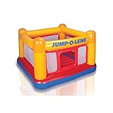 Intex Inflatable Jump-O-Lene Playhouse Trampoline Bounce House for Kids Ages 3-6 Pool Red/Yellow, 68-1/2' L x 68-1/2' W x 44' H