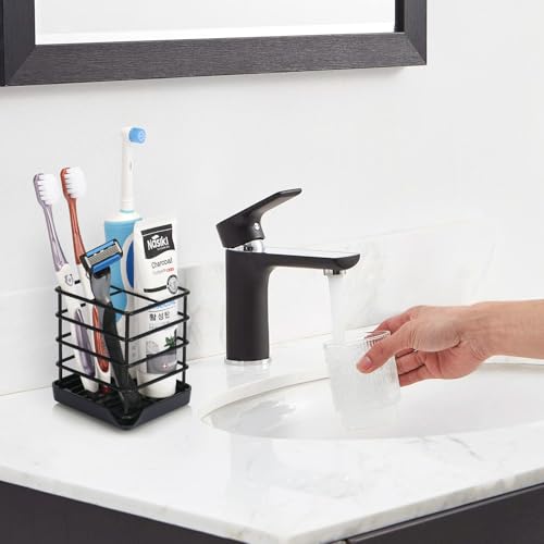 Toothbrush-Holders-for-BathroomBlackStainless-SteelDetachableTray3-Slot
