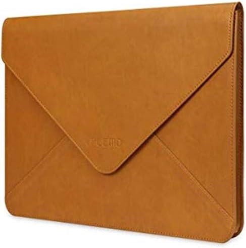 Plemo Laptop Sleeve Case Compatible with 13-13.3 inch MacBook Pro, MacBook Air, Notebook Computer, Water-Resistant PU Leather Protective Case Cover, Brown (11-11.6 Inch)