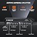 Phenyx Pro PAS-225X UHF Wireless Antenna Distribution System Bundle, Active Directional Receivers w/ 8 Outputs + 2 Cascade Ports, 160ft Long Coverage, Wireless Mic Antenna for Stages and Live Shows