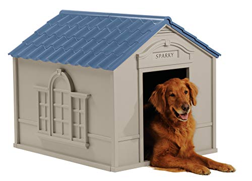 Suncast Outdoor Dog House With Door - Water Resistant And Attractive For Small To Large Sized Dogs - Easy To Assemble - Perfect For Backyards #TOP4