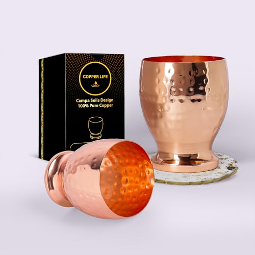 New Launch Pure Copper Cups Set of 2 | 99.3%