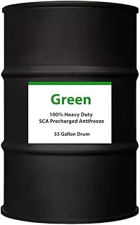Green 100% Heavy Duty SCA Precharged Antifreeze - 55 Gallon