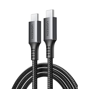 UGREEN USB C to USB C Cable 60W USB C Charger Cable Fast Charge C to C Cable Compatible with Macbook Pro M3/Air, iPad Pro 2022/Air 5, iPhone 15 Pro Max, Galaxy S24/S23 Ultra, Pixel 7 6 (1M)