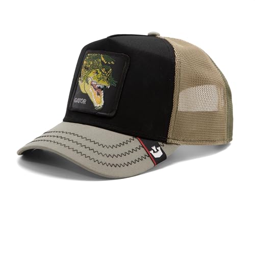 Image of Goorin Bros. Tri Tones Collection Trucker Hat for Men and Women, Olive (Tri Gator), One Size
