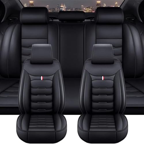 Generico Pokrowce na siedzenia samochodowe do MG ZS Hybrid+ Luxury (2024 2025), pokrowce na siedzenia samochodowe, uniwersalne pokrowce na siedzenia samochodowe, pełne pokrycie, skóra PU, kompatybilne