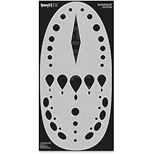 STENCIL1 My Tribe Makeup Stencil - Tribal Makeup Stencil Durable Quality Reusable Stencils for Parades, Parties, Music Festivals, Cosplay, Renaissance Faire, Costumes