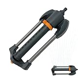 Rasensprenger | Oszillierende Gartenbewässerung – breite Abdeckung, Gartenbewässerungssprinkler für Gemüse, Gewächshaus, Bauernhof, Landschaft, Hinterhof, Terrasse, Pool, Brücke, Baustelle