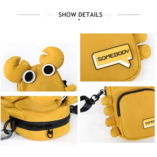 KARRESLY Kawaii Shoulder Bag Cartoon Crossbody Bag with Adjustable Shoulder Strap Cute Wallet Crab Anime Wallet Purse Gifts 6