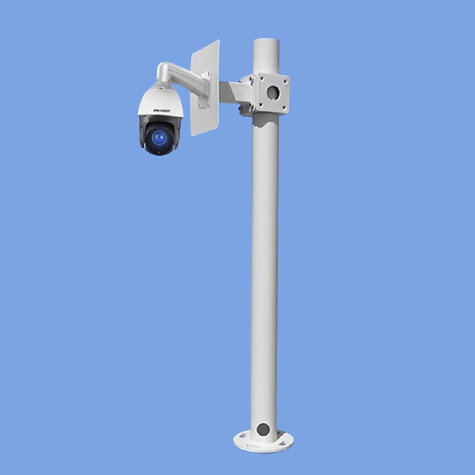 Generico Palo per Telecamera di Sicurezza, picchetto da Terra per Telecamera di Sicurezza, Staffa di Montaggio CCTV per Esterni Resistente, Asta di Estensione per sorveglianza Impermeabile (Stile A,