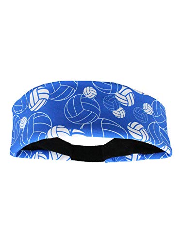 MadSportsStuff Crazy Volleyball Headband (Royal/White, One Size)