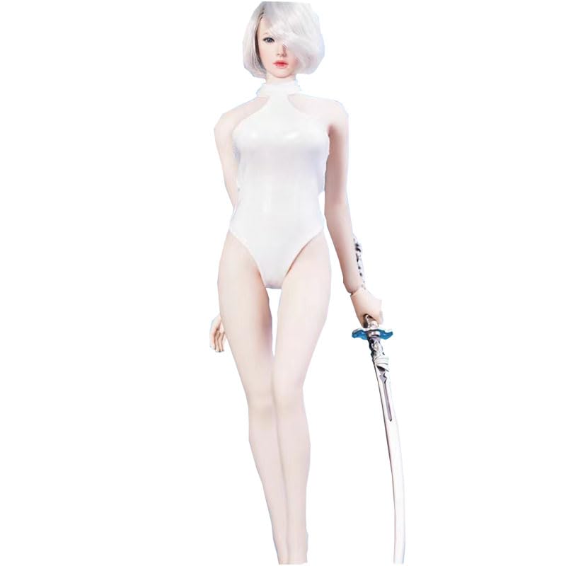 Combinaison sexy blanche 1/6 en similicuir haut de gamme