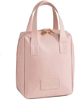 حقيبة مكياج للسفر، منظم مستحضرات التجميل للنساء، حقيبة محمولة للعناية بالبشرة للسفر، حقيبة مكياج من الجلد الصناعي المقاوم للماء (وردي)