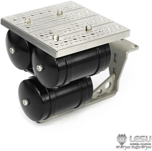 TOUCAN RC HOBBY LESU Metal CNC 3 Gas Tanks RC 1/14 Tractor Truck Car Model Upgraded Part for Tamiya