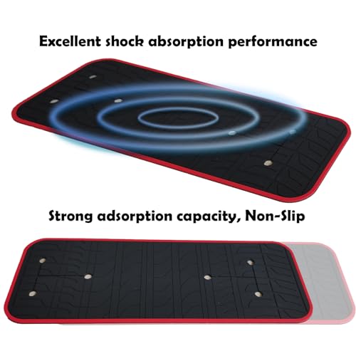 Car Scratch Protector for Trunk Bike Rack, Anti-Scratch Anti-Collision Non-Slip Silicone Pads, Car Paint Protective Pads Car Tire Pattern Non-Slip, Bike Car Rack Accessories(Extended Version 6 Pack)