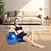 Yeory Peanut Ball with 35x18in Burst-Resistant PVC Portable Thickened Yoga Ball Flexible Exercise Ball for Therapy, Labor, Birthing and Dog Training (Smooth, Dark Blue), Yoga Ball