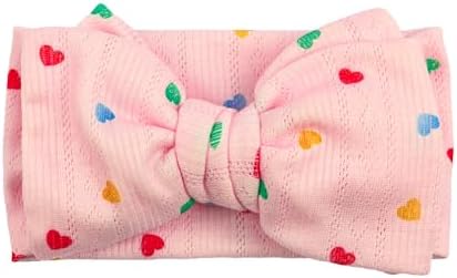 LemonSpace Handmade Baby Bow with Knotted Double Bows Stretchy Soft Cotton Infant Headwrap Comfortable Hair Accessories for Newborn,Toddler,Kids (baby blue Plaid) — 사진 2