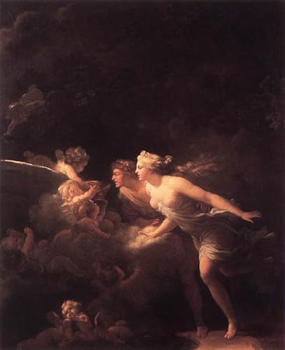 Tableaux murale Jean Honoré art poster la fontaine d'amour 60x90cm