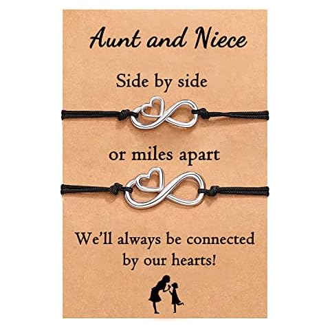 Auntie Gifts from Niece Auntie Bracelet Niece Bracelet Gifts for Auntie Aunty Gift Niece Gifts from Auntie for Mothers Day Christmas Birthday Thanksgiving Day Cover
