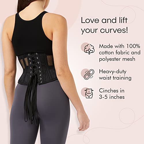 Women's Waist Training Underbust Corset Steel Boned Hourglass Body Shaper3