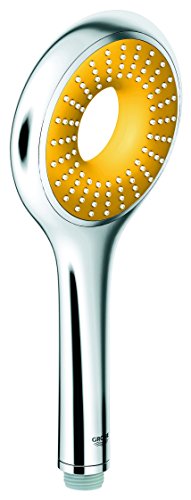 グローエ(GROHE) レインシャワーアイコン100 ハンドシャワー(イエロー) 26034YF0 TOTO/INAX/KAKUDAI/SANEI対応ホース用アダプタ付き
