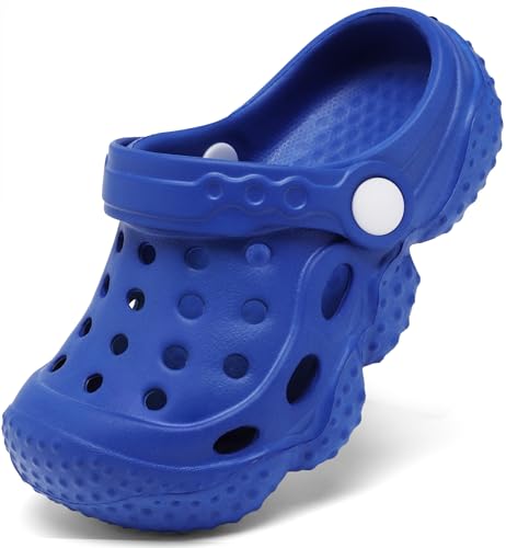 Image of INMINPIN Kids Girls Boys Clogs Garden Shoes Toddler Slides Sandals Children Water Shower Beach Pool Slippers Indoor Outdoor