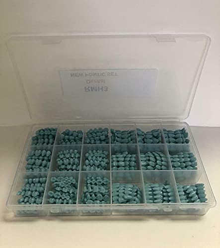 Dental Lab New Pontic Wax Set Porcelain Blue 18 Sizes 325pcs/box
