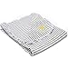 Nozone UPF 50+ - Coperta protettiva per bambini, motivo a righe, colore: Bianco/Grigio