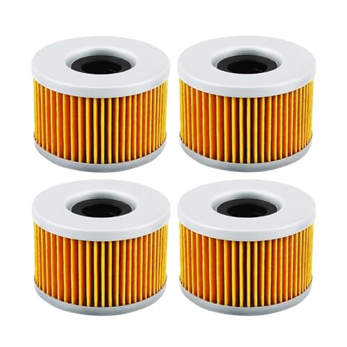 �I�[�g�o�C���i�I�C���t�B���^�[ CM250 CM400 CM450E CMX450 Rebel CX400 CX500 Custom CX650 Gl500 Silverwing GL650(4 pcs yellow)