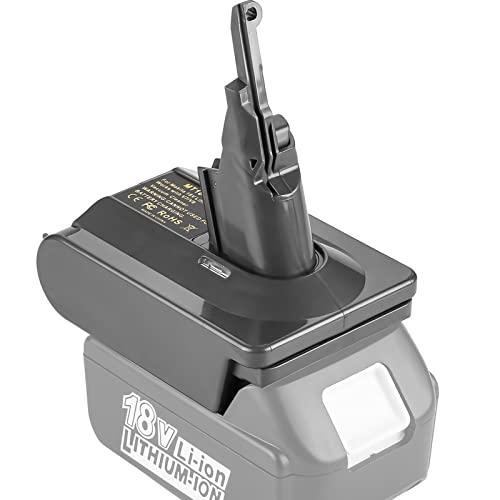 V7 V8 Battery Adapter For Dyson, To Convert Makita 18V Battery To Replace Dyson V7 V8 Battery, Works With Dyson V7 Sv11 V8 Sv10 Series Vacuum Cleaners (Adapter Only) #TOP8