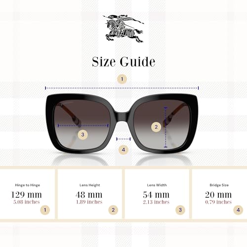 BURBERRY BE4323 Square Sunglasses for Women +BUNDLE with ACCESSORY EYEWEAR KIT4