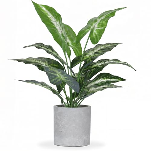 BTSD-home 16" künstlichen Künstliche Pflanzen Wie Echt Topfpflanzen Deko Pflanzen für Schlafzimmer Badezimmer Büro Innenbereich