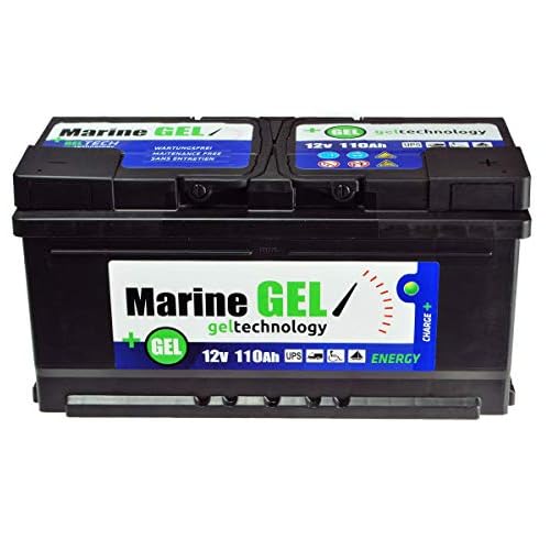 Bater&iacute;a de gel de 110 Ah para barcos, 12 V, bater&iacute;a de arranque.